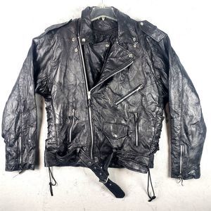 Rebel Ryder vintage leather motorcycle jacket